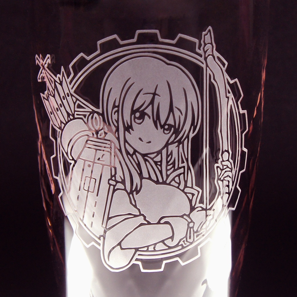 キャラクターグラス 赤城【カラー/フリー/ロック】