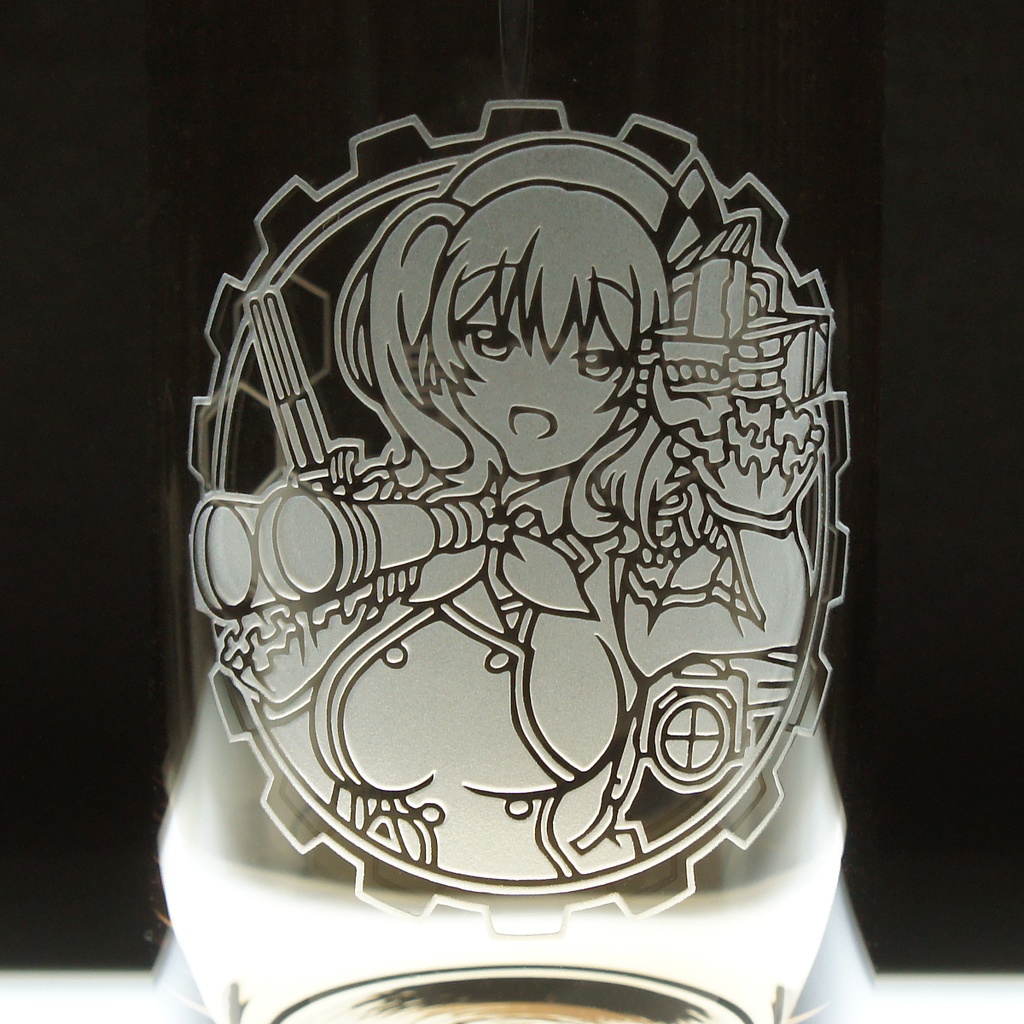 キャラクターグラス 鹿島【レトロ/フリー/ロック】