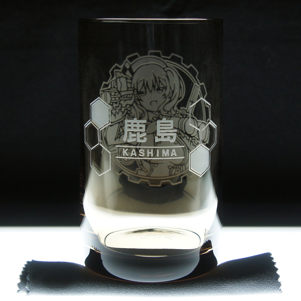 キャラクターグラス 鹿島【レトロ/フリー/ロック】