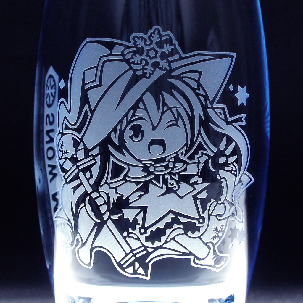 キャラクターグラス 雪ミク2014【ブルー/フリー】