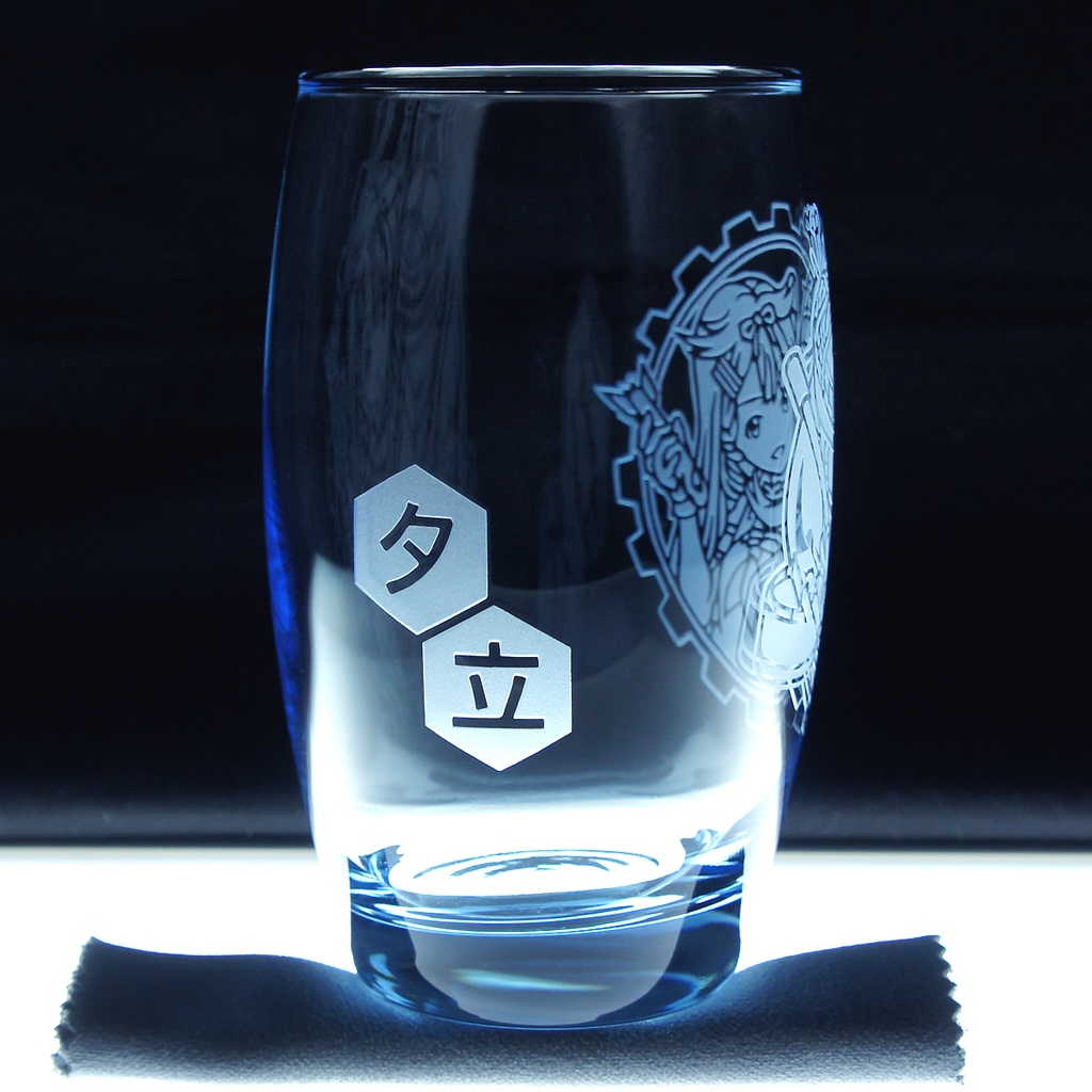 キャラクターグラス 夕立改二【カラー/フリー/ロック】