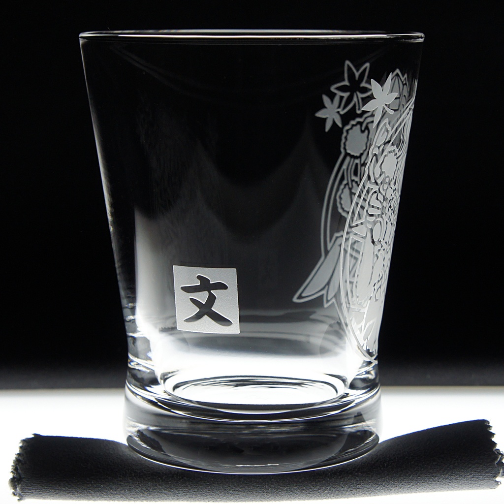 キャラクターグラス 射命丸文【フリー/ロック】