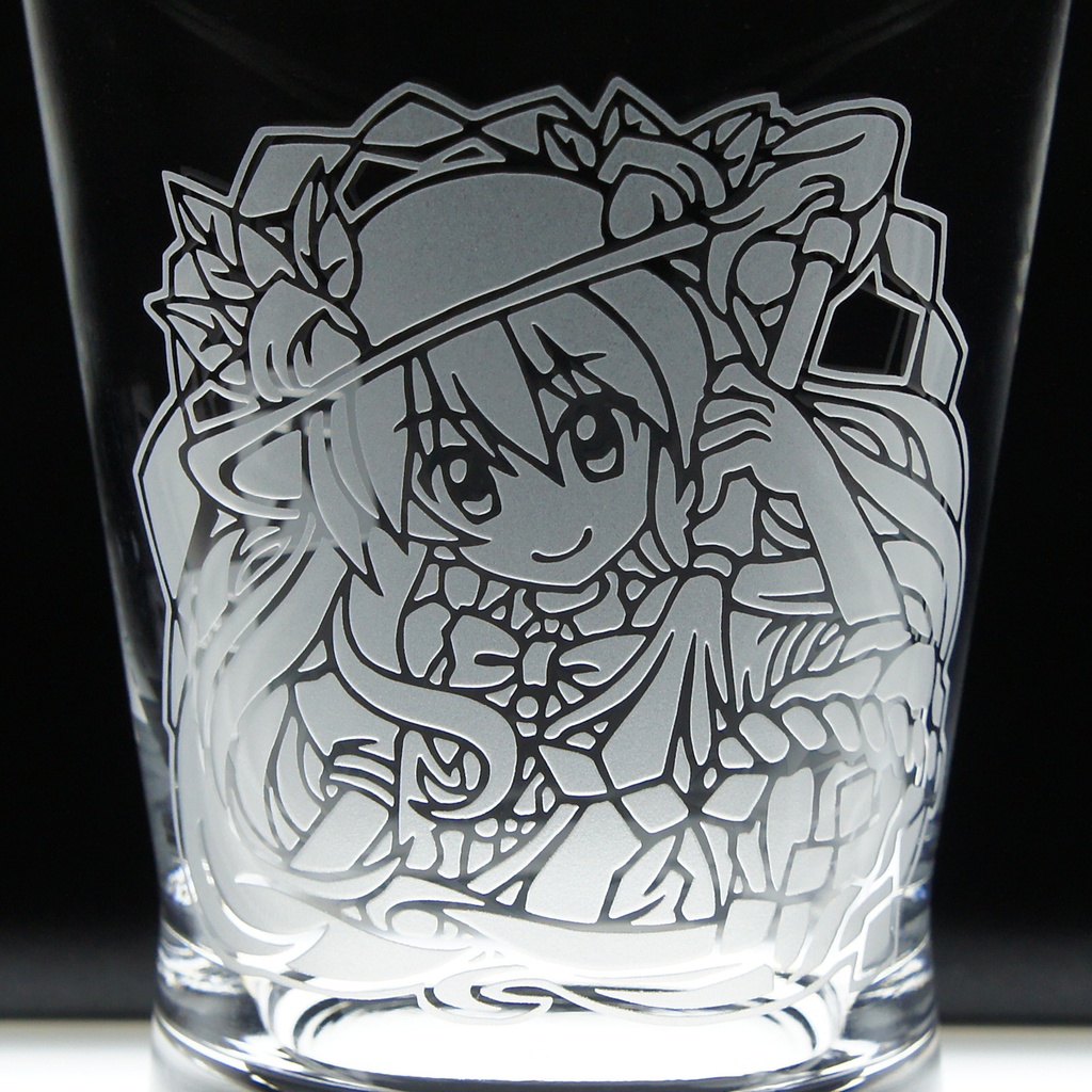 キャラクターグラス 比那名居天子【フリー/ロック】