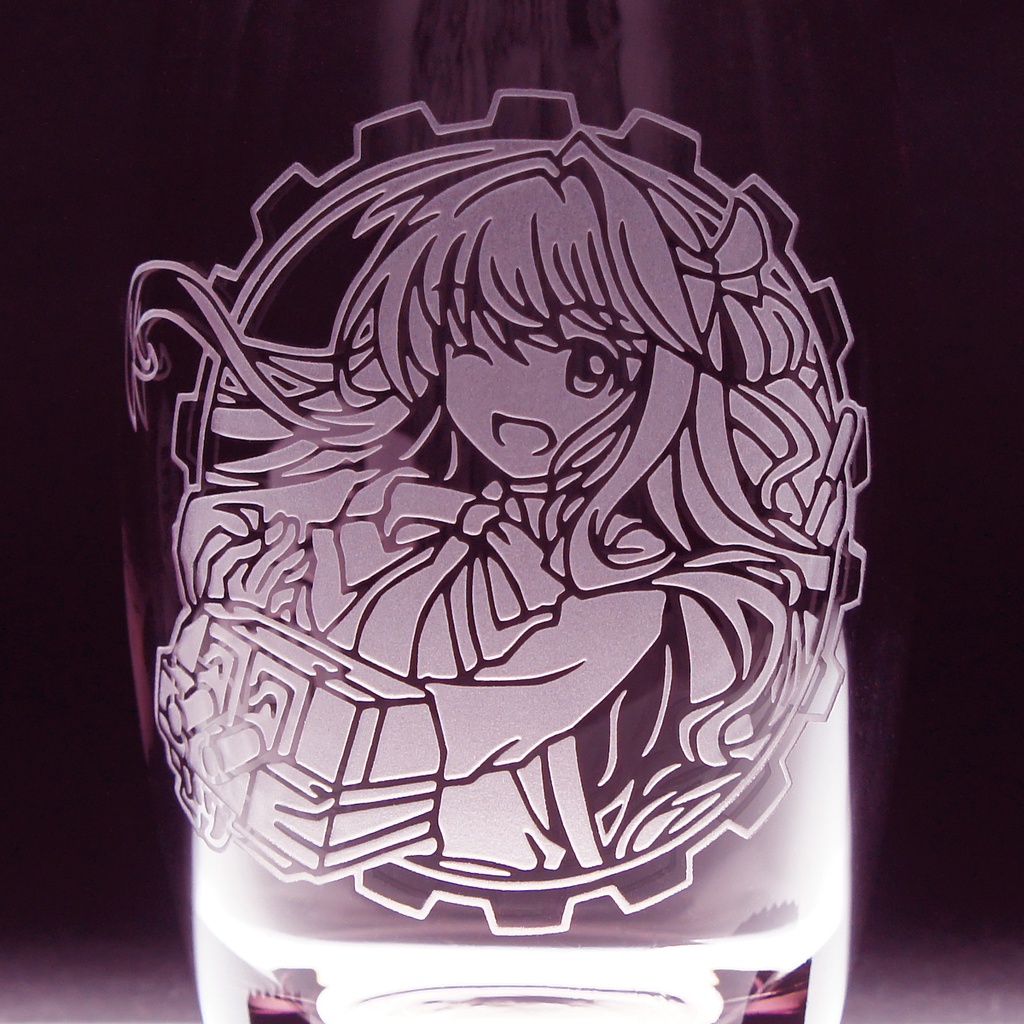 キャラクターグラス 長波【ローズ/フリー/ロック】