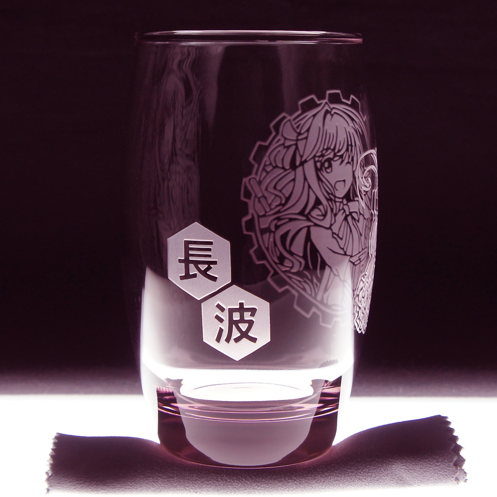 キャラクターグラス 長波【ローズ/フリー/ロック】