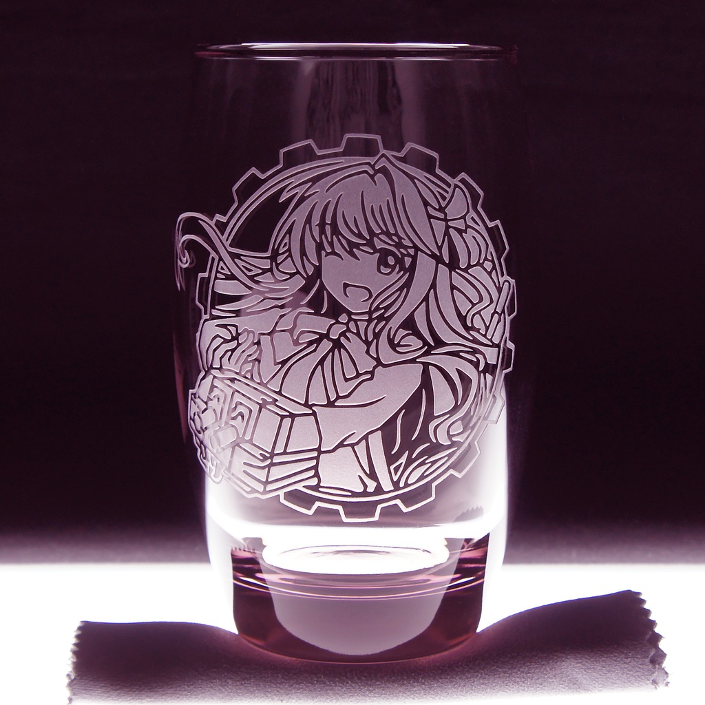 キャラクターグラス 長波【ローズ/フリー/ロック】