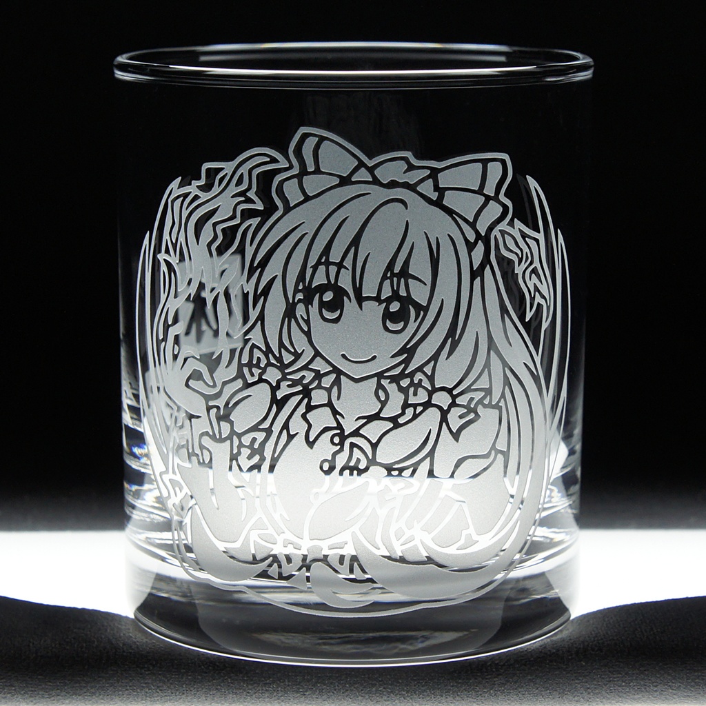 キャラクターグラス 藤原妹紅【フリー/ロック】