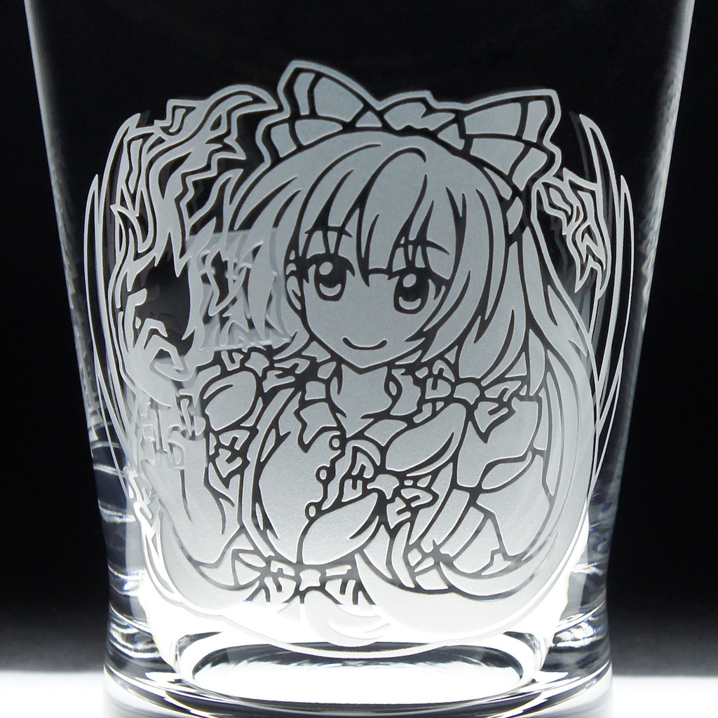 キャラクターグラス 藤原妹紅【フリー/ロック】