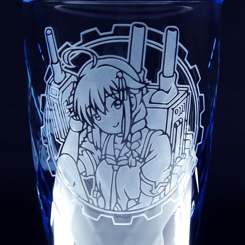 キャラクターグラス 時雨改二【ブルー/フリー/ロック】