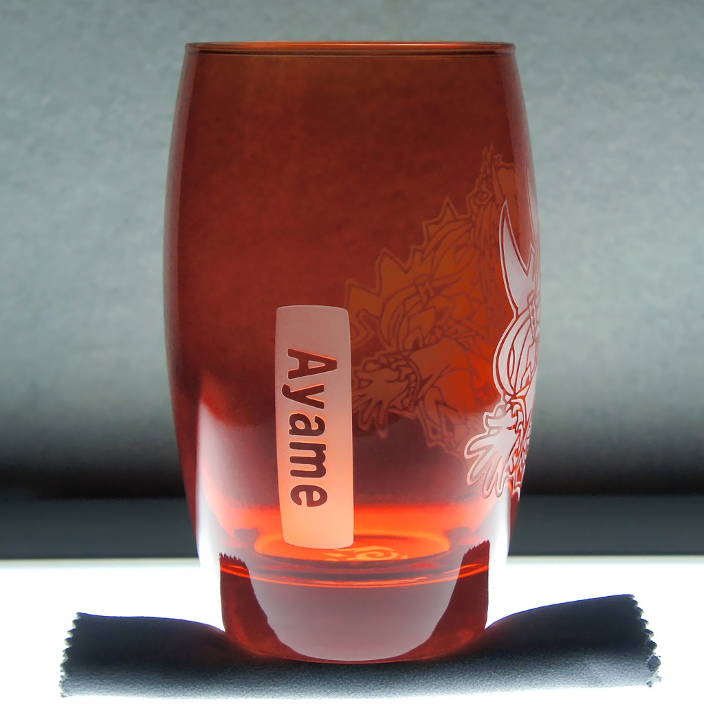 カラータンブラーグラス (SA) 百鬼あやめ【レッド】