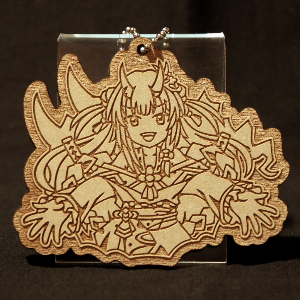 木製キーホルダー 百鬼あやめ