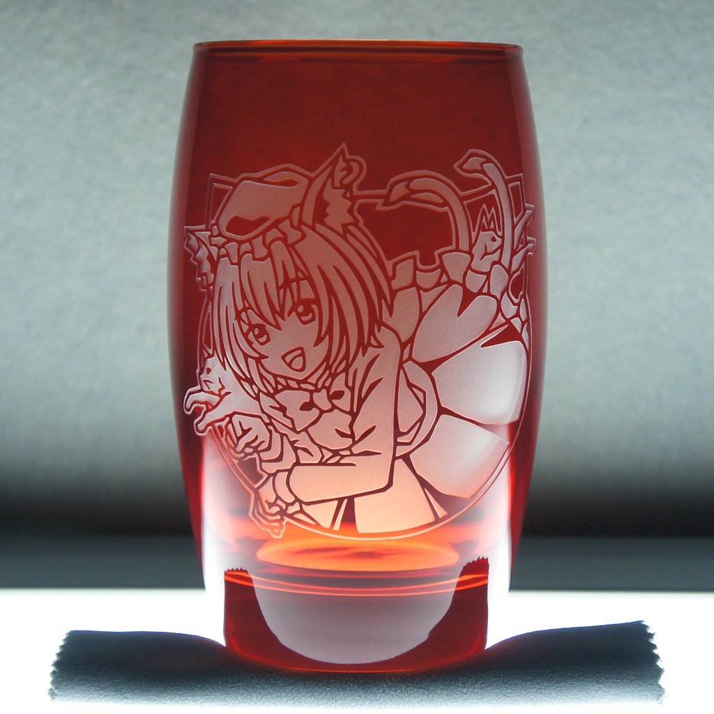 カラータンブラーグラス (SA) 橙【レッド】