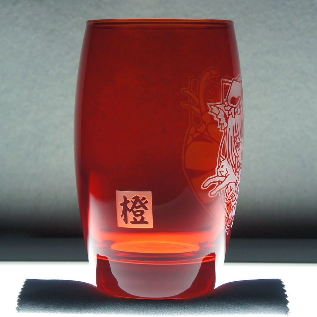 カラータンブラーグラス (SA) 橙【レッド】