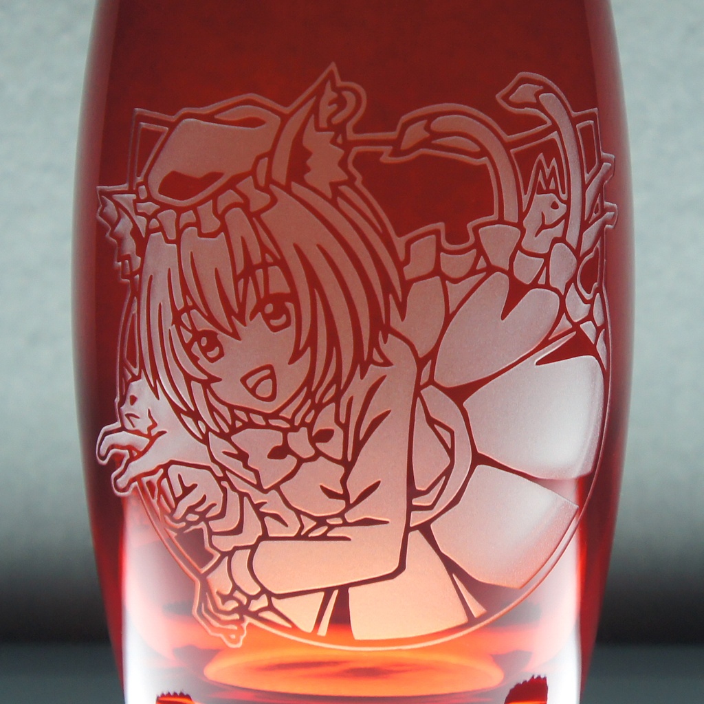 カラータンブラーグラス (SA) 橙【レッド】