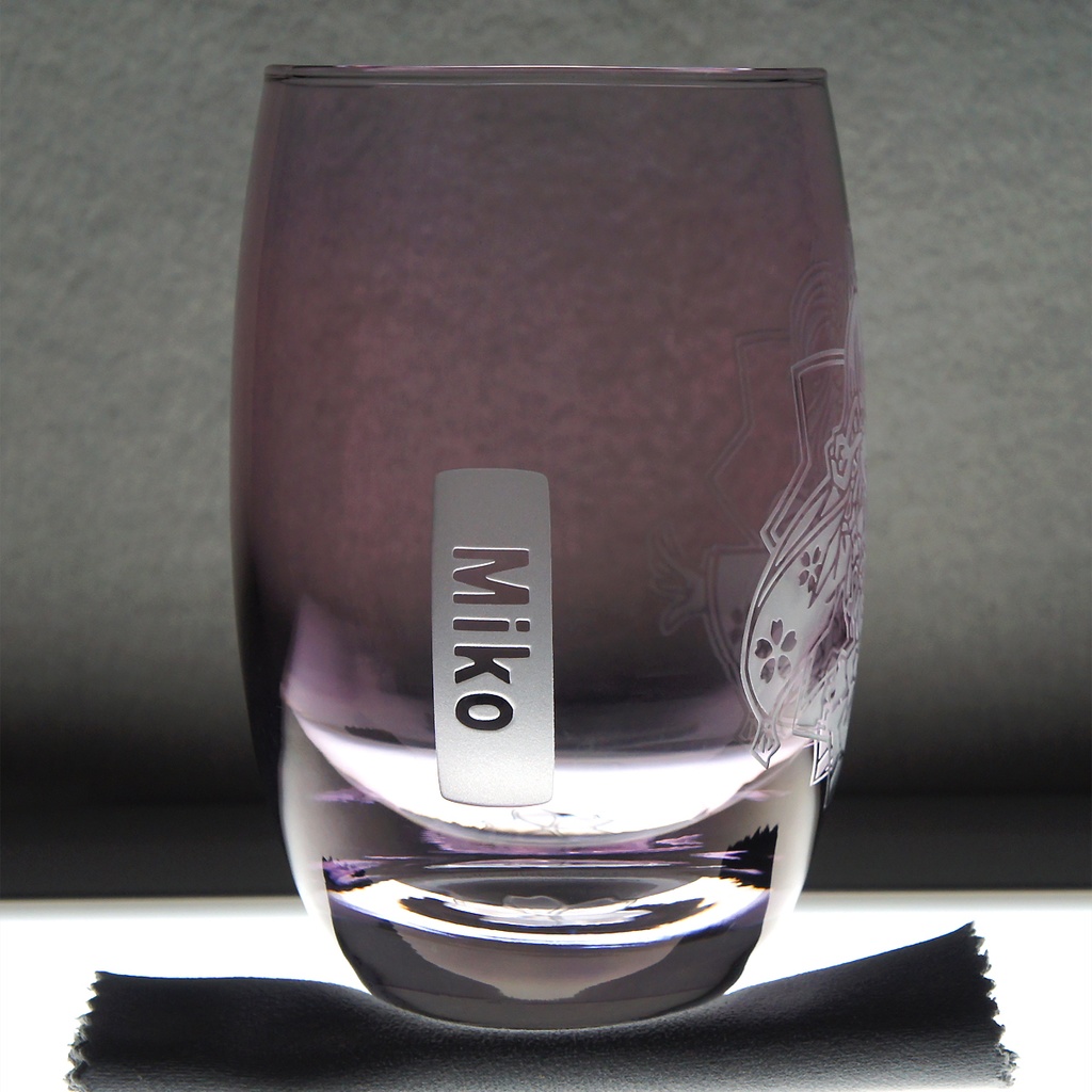 カラータンブラーグラス (PA) さくらみこ【ピンク】