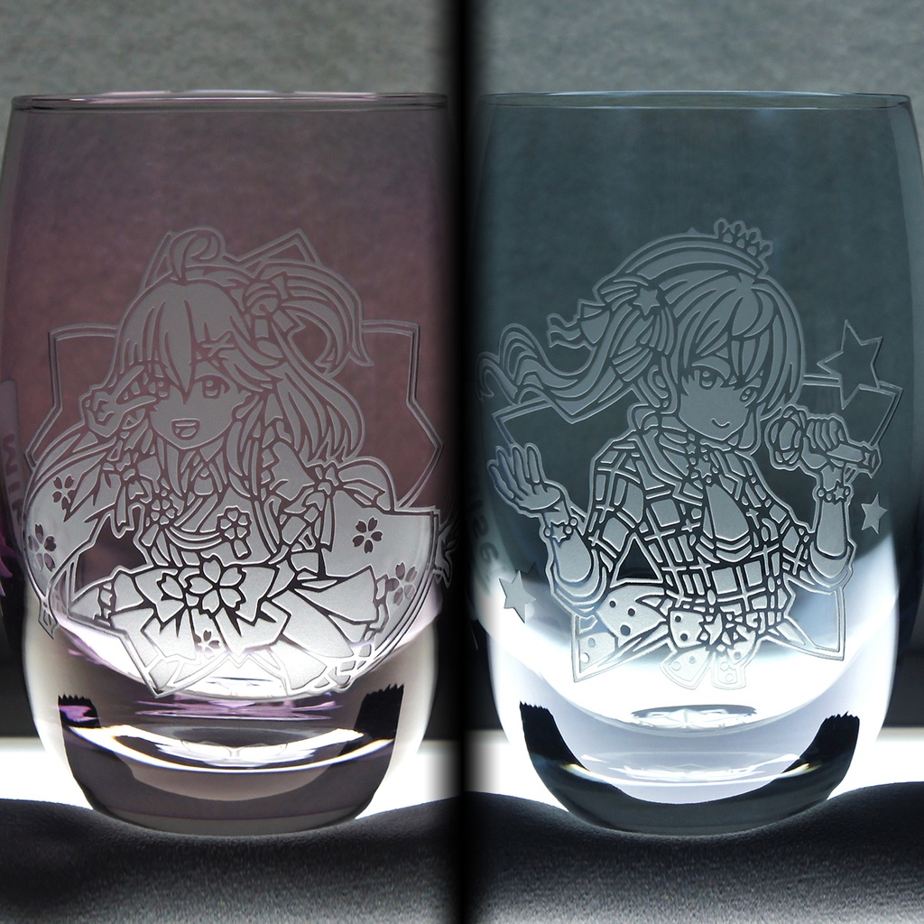 カラータンブラーグラス (PA) さくらみこ【ピンク】