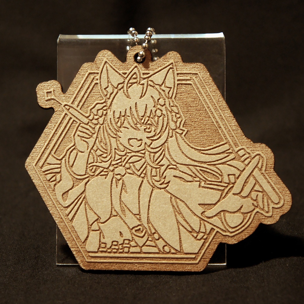 木製キーホルダー 博衣こより