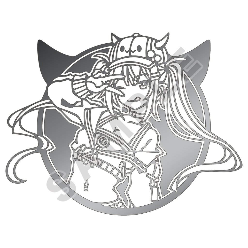 4色] ステッカー(中) 常闇トワ Ver.G - 幻奏月華園 in BOOTH - BOOTH