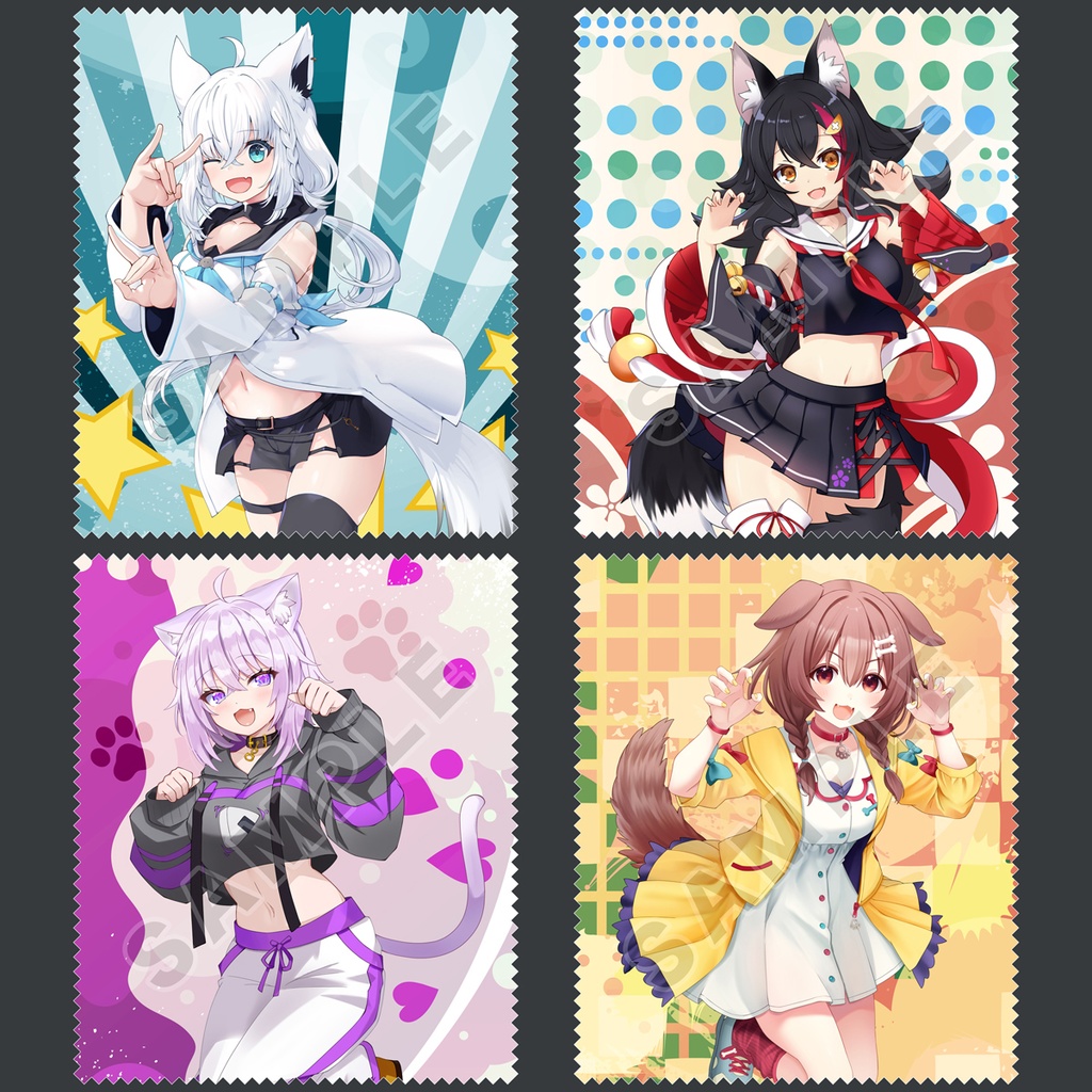 メガネ拭き 白上フブキ