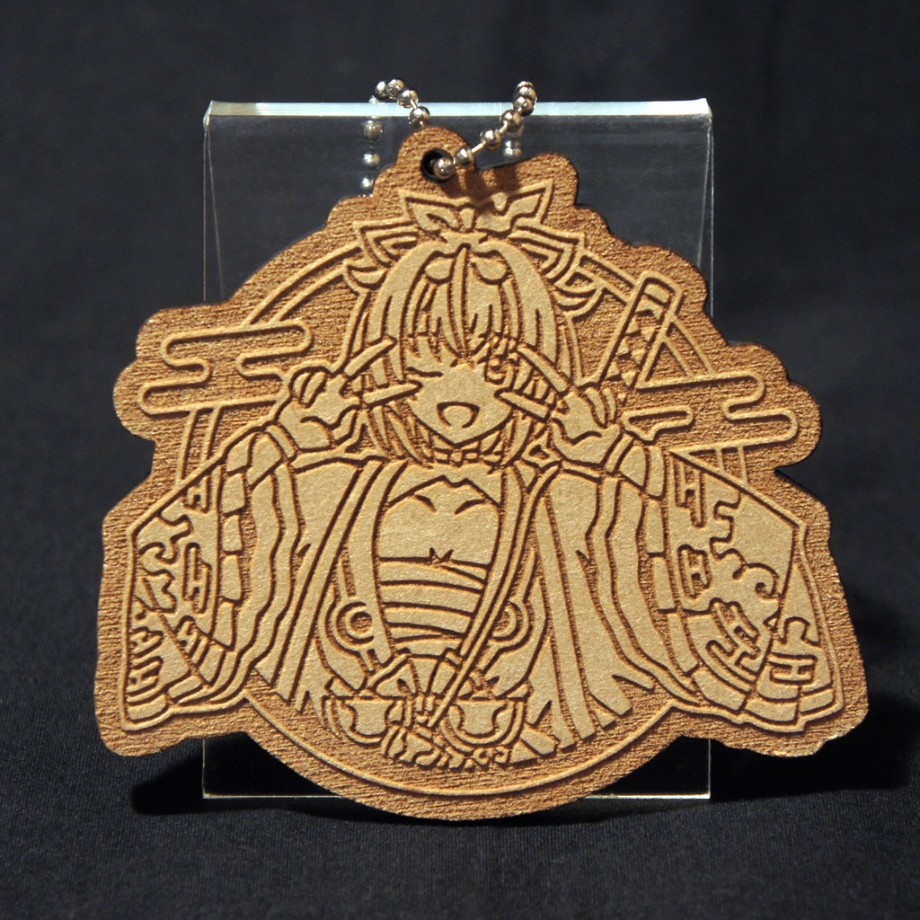 [New] 木製キーホルダー 風真いろは