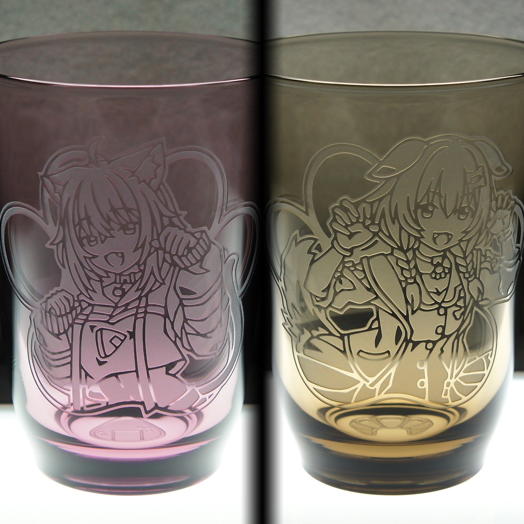 クラシカルグラス 猫又おかゆ【パープル】