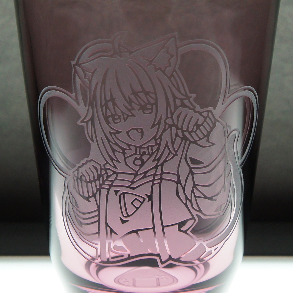 クラシカルグラス 猫又おかゆ【パープル】