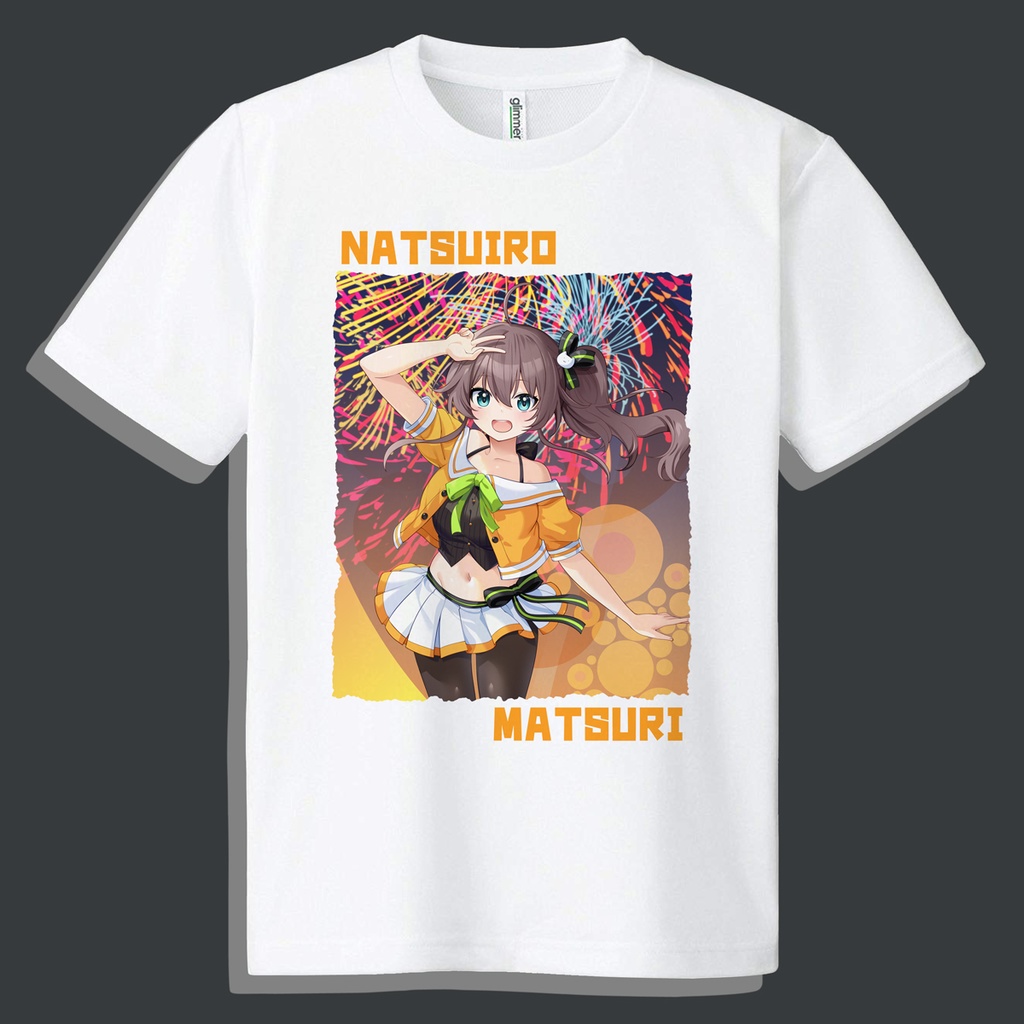 [S～4L] ドライメッシュＴシャツ 夏色まつり