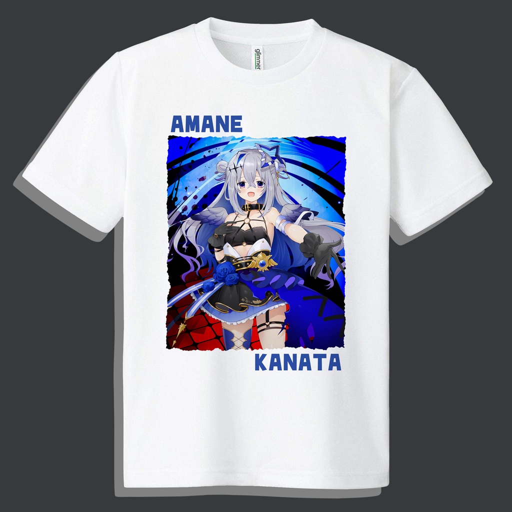 [S～4L] ドライメッシュＴシャツ 天音かなた 堕天使 Ver.