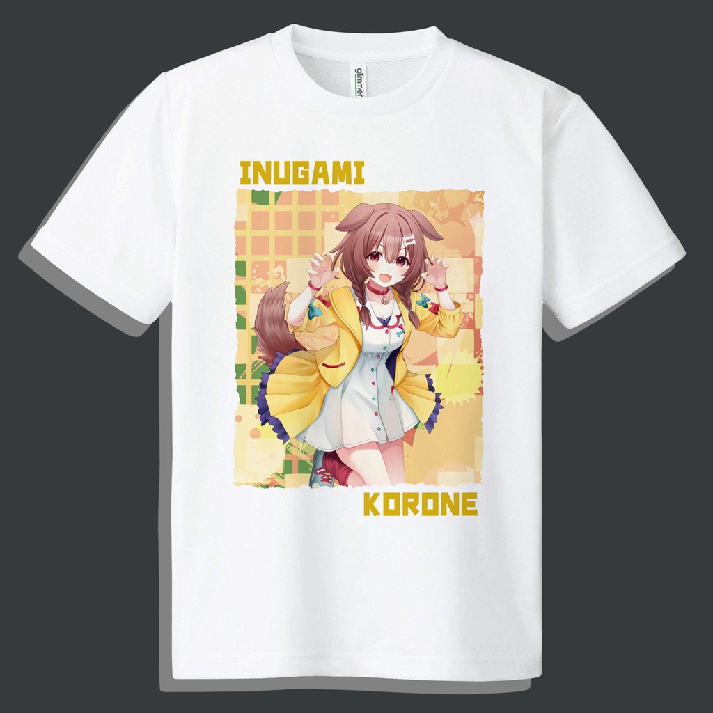 [S～4L] ドライメッシュＴシャツ 戌神ころね