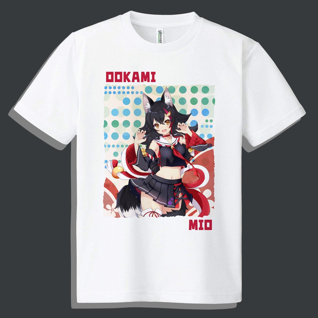 [S～4L] ドライメッシュＴシャツ 大神ミオ