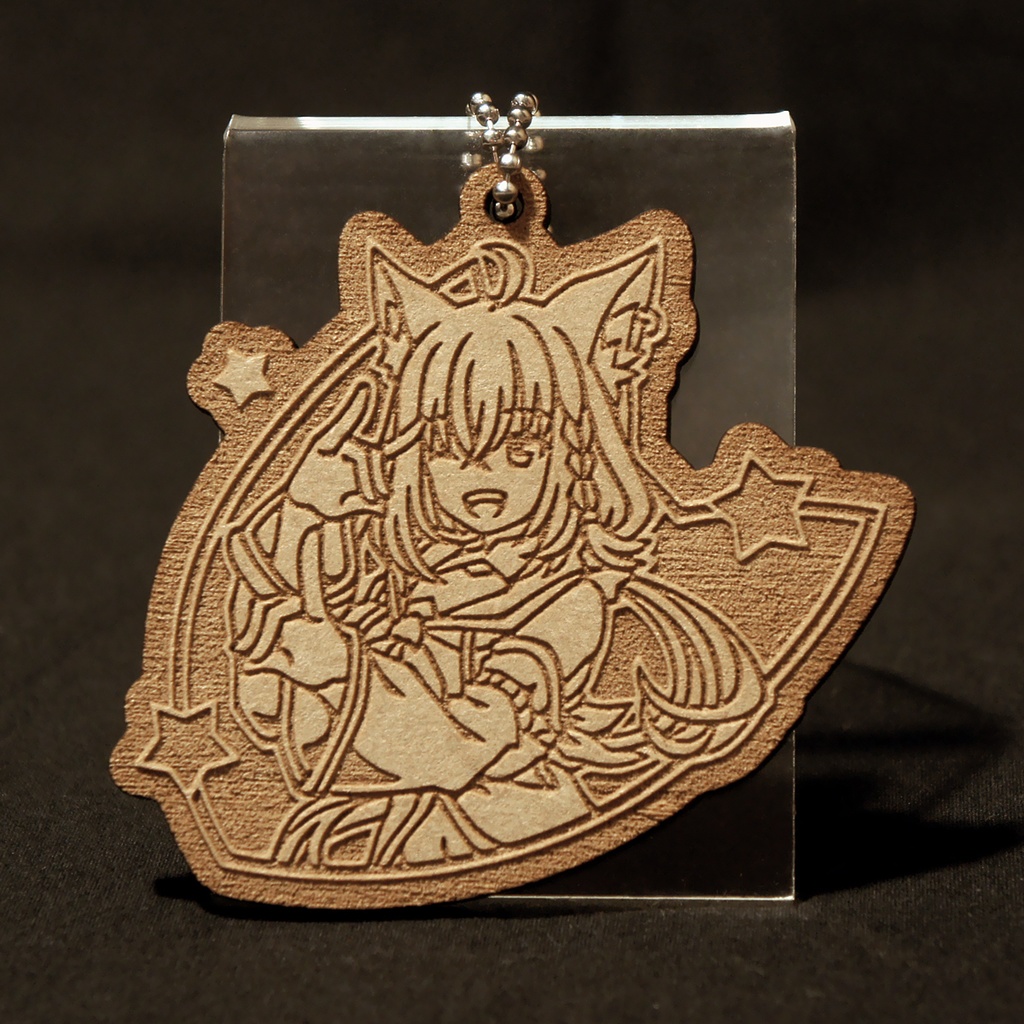 [New] 木製キーホルダー 白上フブキ