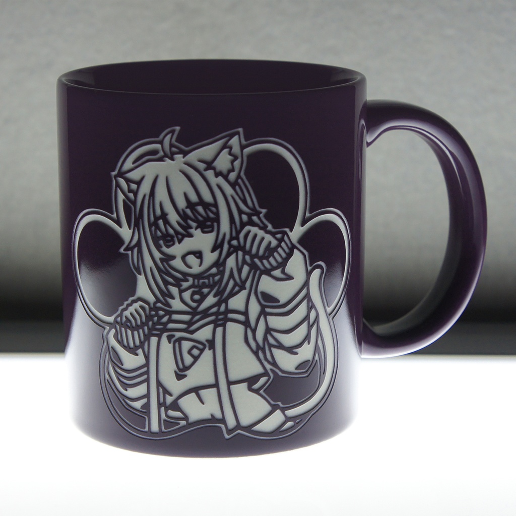 [New] マグカップ 猫又おかゆ【パープル】