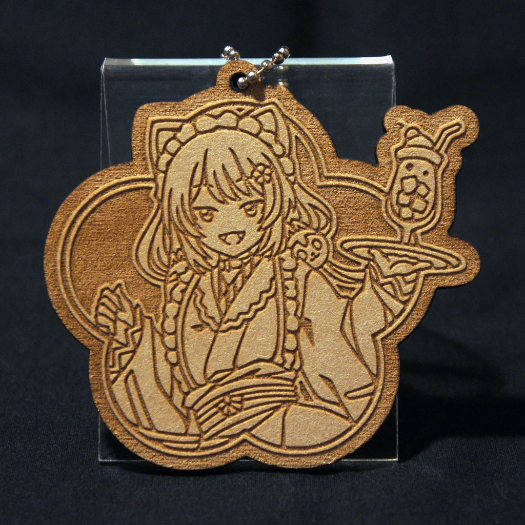木製キーホルダー 戌亥とこ