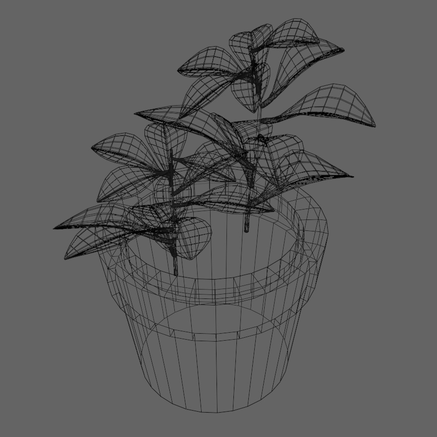 植木 3Dモデル 無料/Plant 3D model free/Blender fbx
