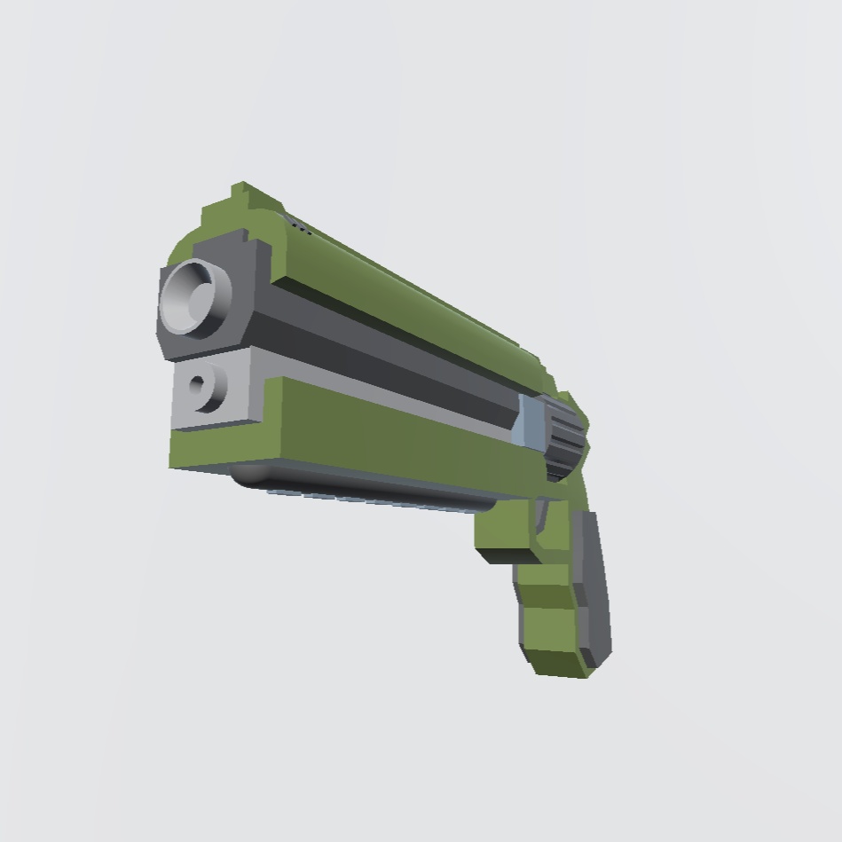 銃 3Dモデル 無料/Gun 3D model free/Blender fbx