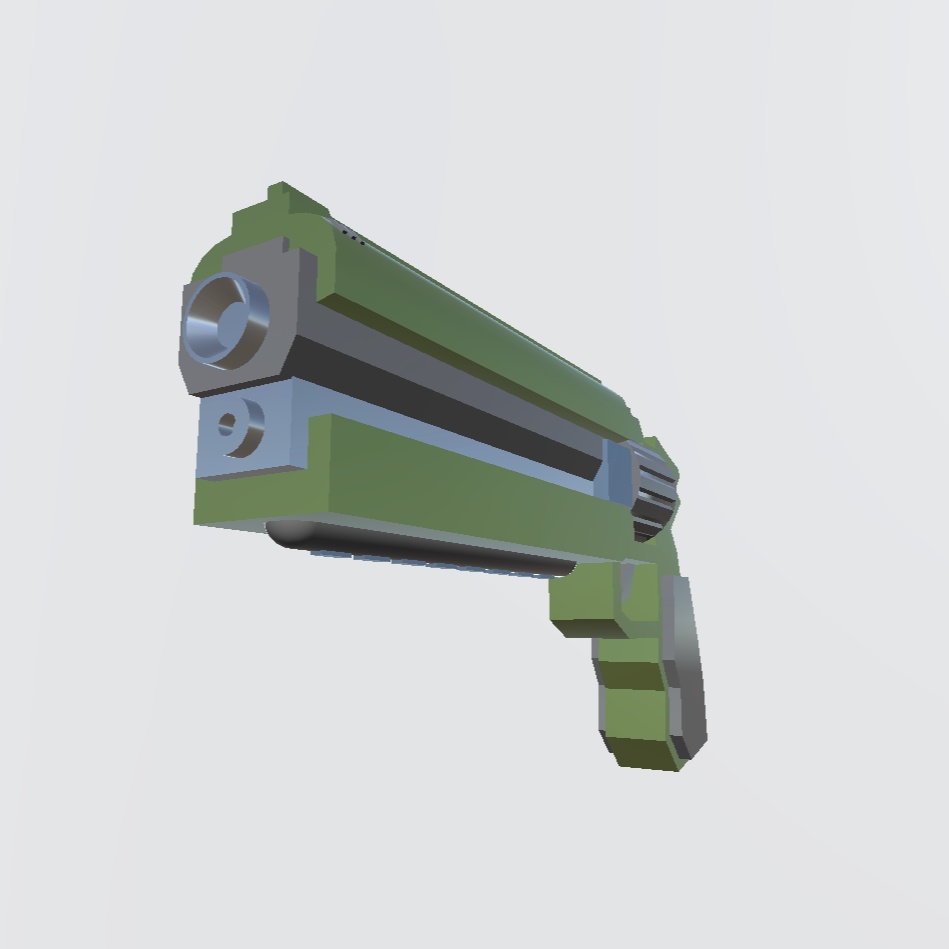 銃 3Dモデル 無料/Gun 3D model free/Blender fbx
