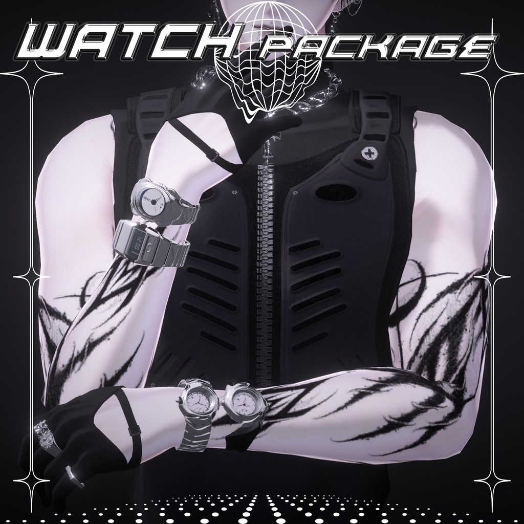 VTG watch package 腕時計3Dモデル