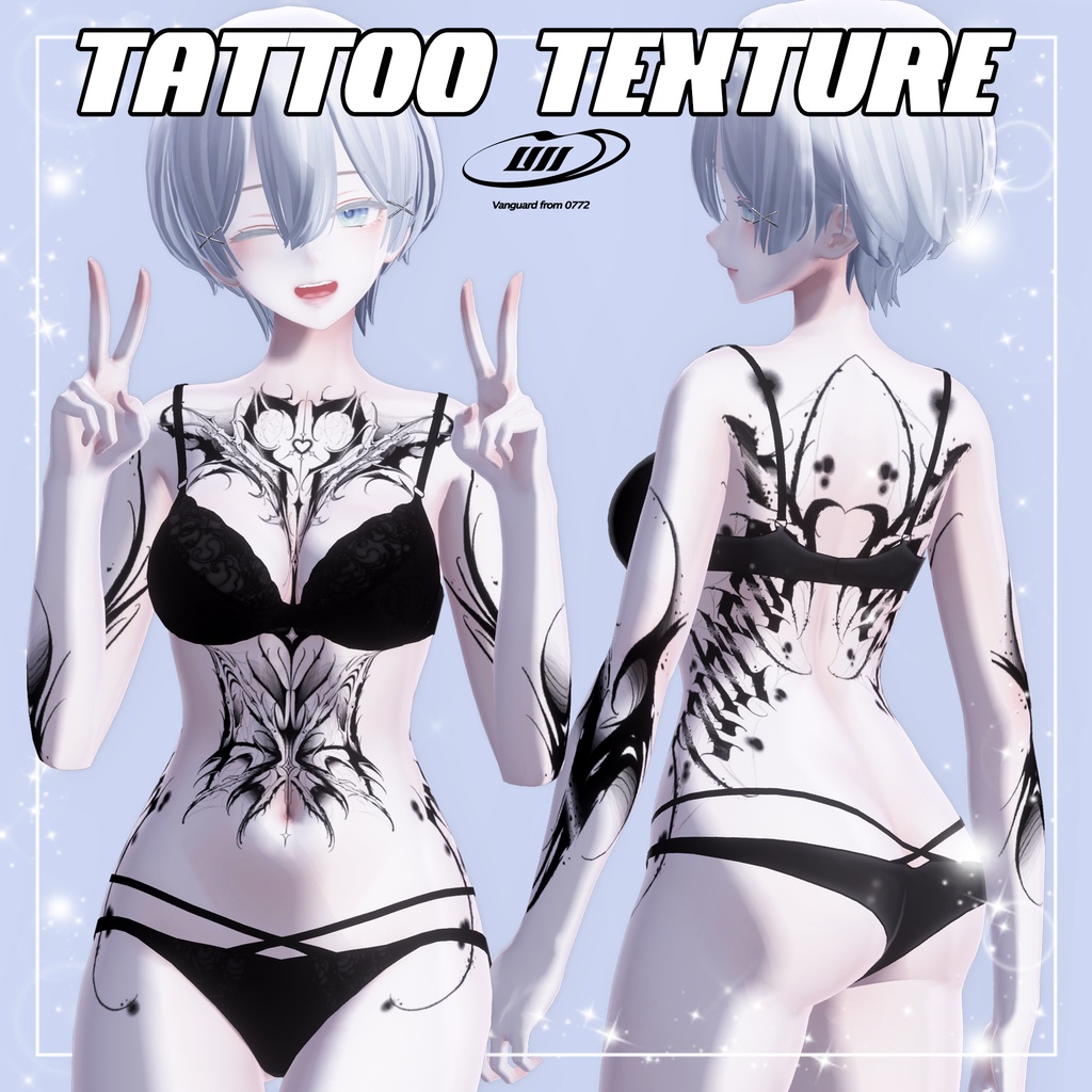 【Viv tattoo1st】 4K Tattoo texture for Shinra