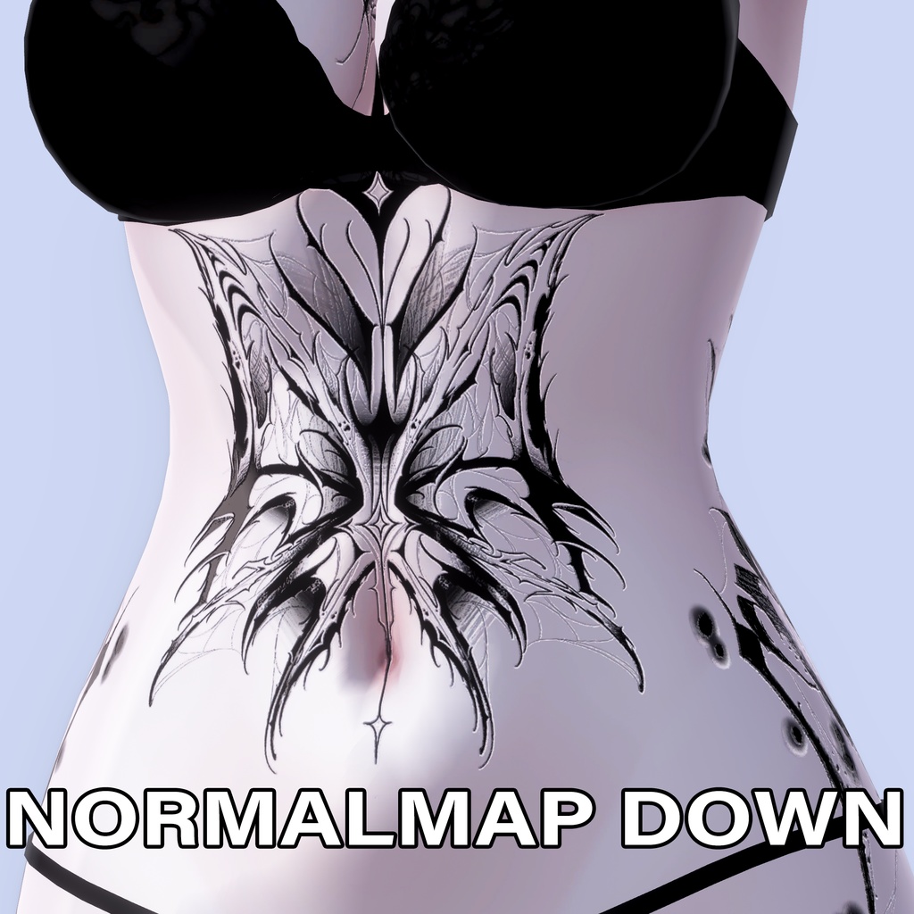 【Viv tattoo1st】 4K Tattoo texture for Shinra