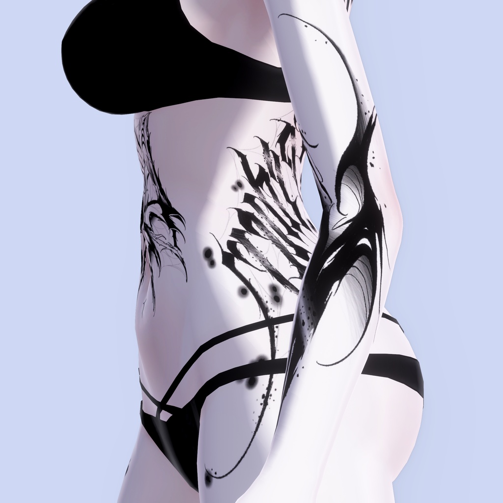 【Viv tattoo1st】 4K Tattoo texture for Shinra