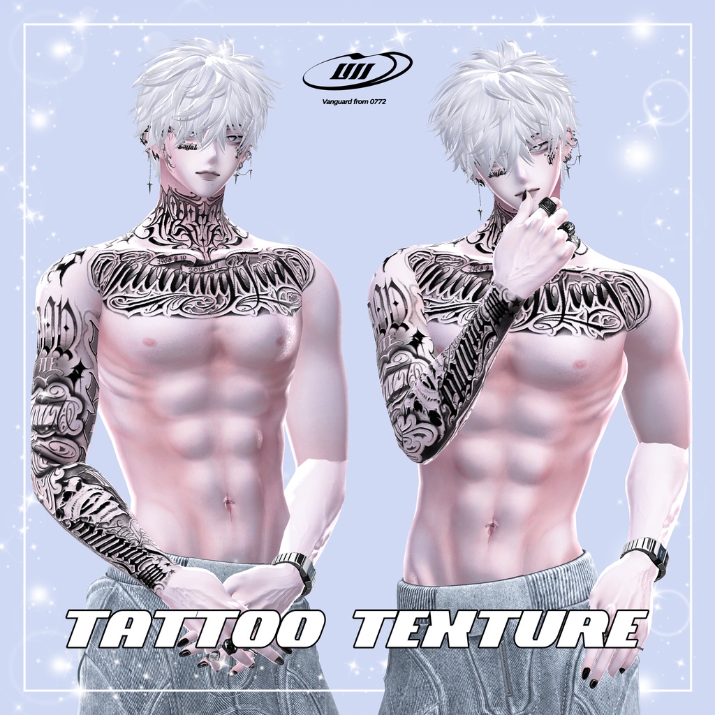 【Viv tattoo S2】 4K Tattoo texture for Minase