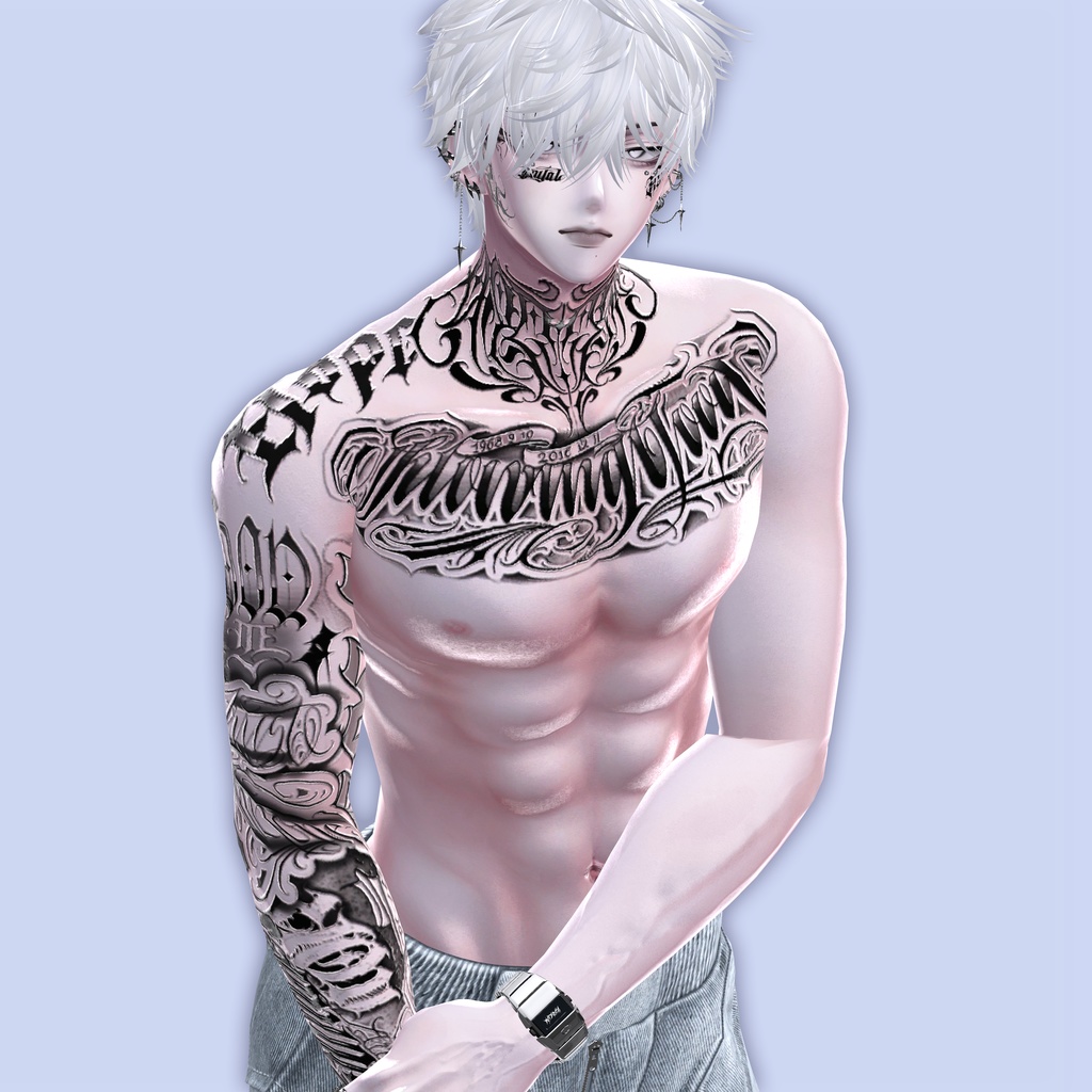 【Viv tattoo S2】 4K Tattoo texture for Minase