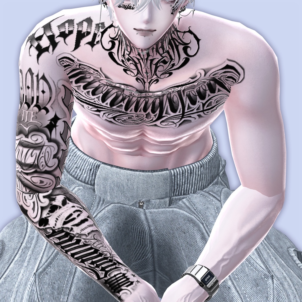 【Viv tattoo S2】 4K Tattoo texture for Minase