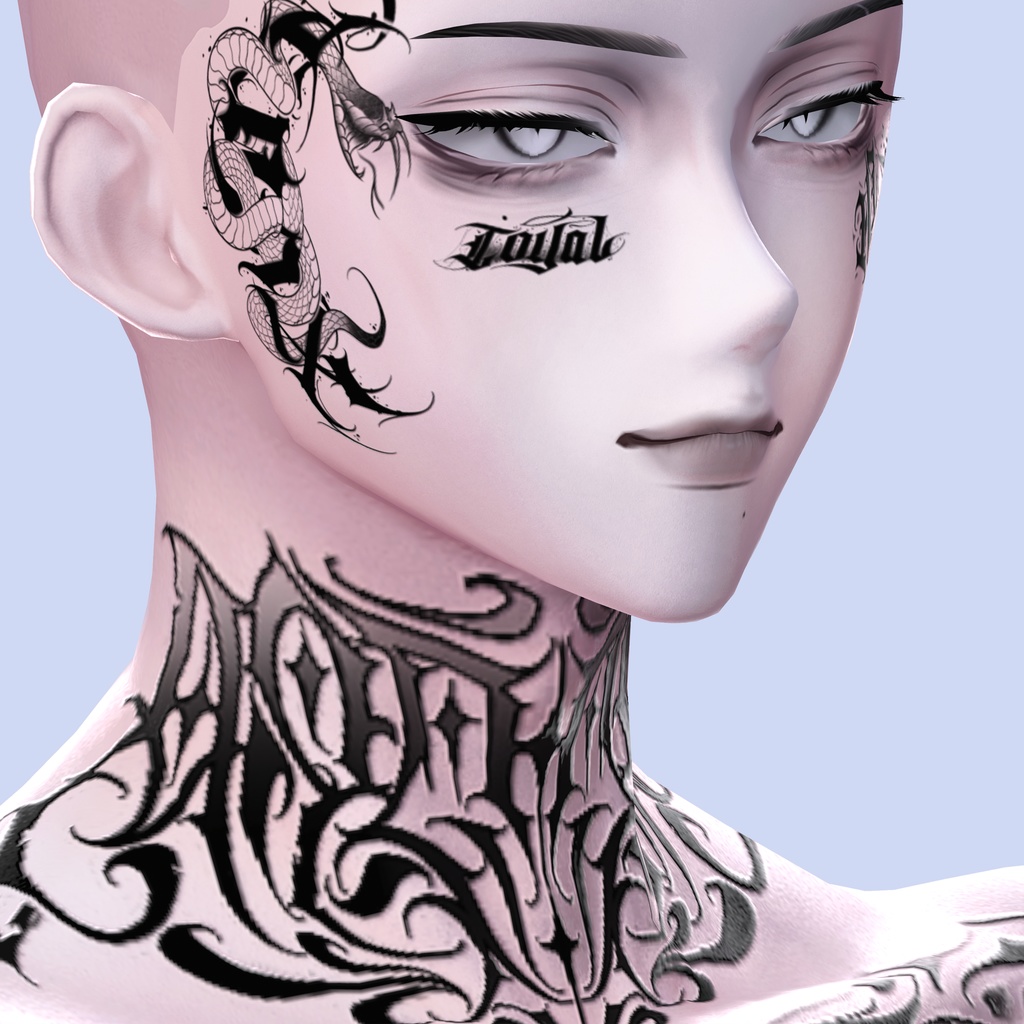 【Viv tattoo S2】 4K Tattoo texture for Minase