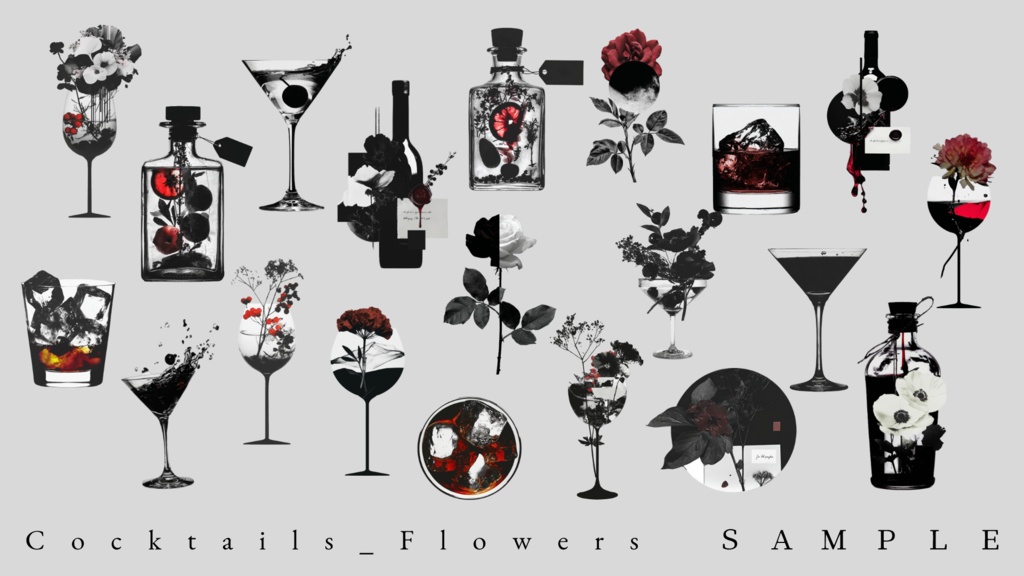 〖無料有/全40種〗素材集║酔彩封記〖PNG素材〗