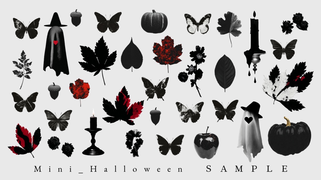 〖無料有/全60種〗素材集║幽燈夜行〖PNG素材〗