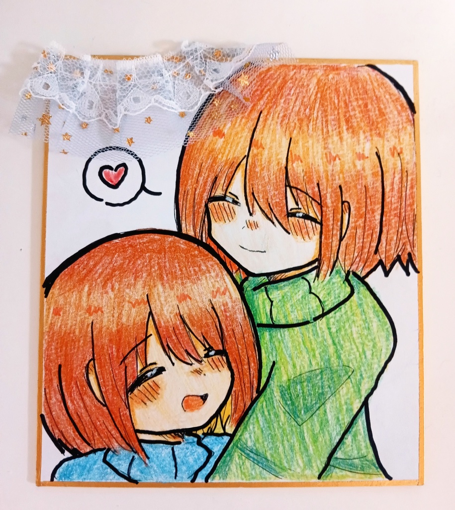 キャラフリ色紙💗
