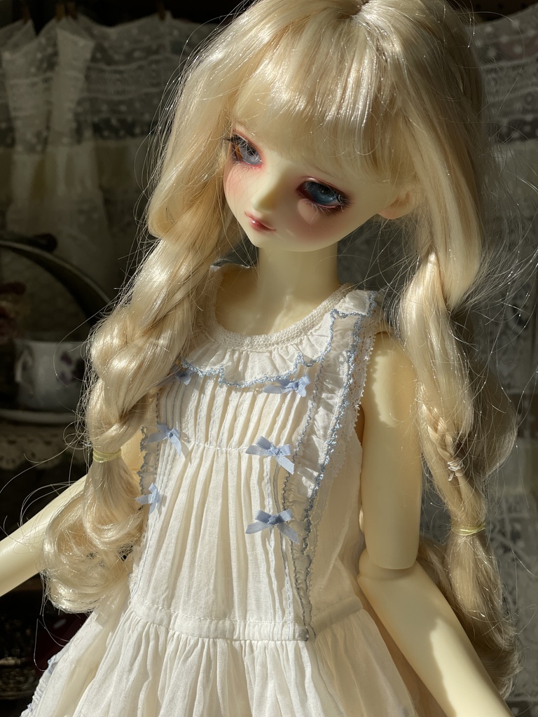 【60cm】いちご&配色ワンピース【Aデザイン】