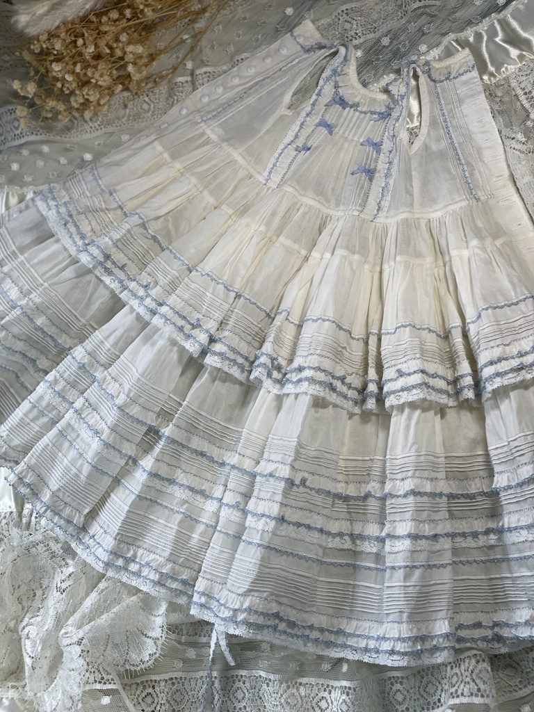 【60cm】いちご&配色ワンピース【Aデザイン】