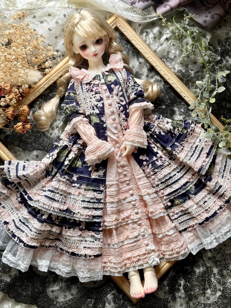 【60cm】ライラックのワンピース